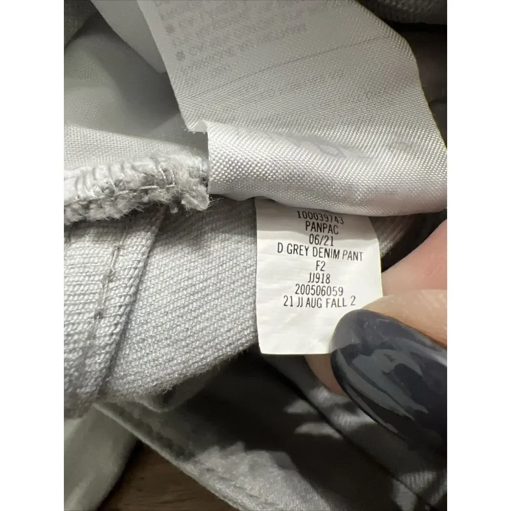 Janie & Jack Gray Denim Jeans Sz 5 Adjustable Waist Skinny - Picture 9 of 9